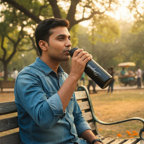 Personalized 1000ml Hot & Cold Vacuum Bottle - Custom Name Flask