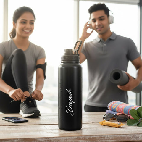 Personalized 1000ml Hot & Cold Vacuum Bottle - Custom Name Flask