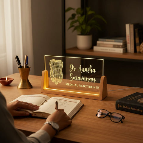 Personalized LED Doctor Name Plate | Dental & Medical Clinic Sign