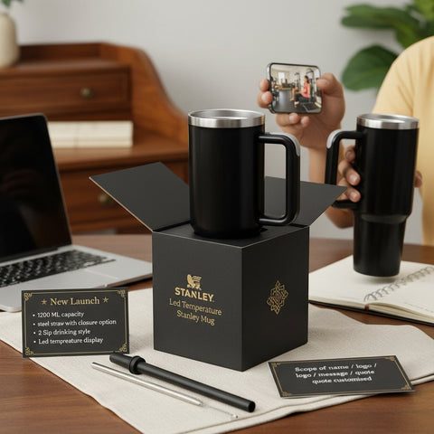 Personalized LED Temp Stanley Mug - 1200ML Insulated Tumbler