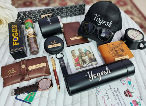Personalized 15-in-1 Hamper for Him | Custom Sketch Wallet Gift