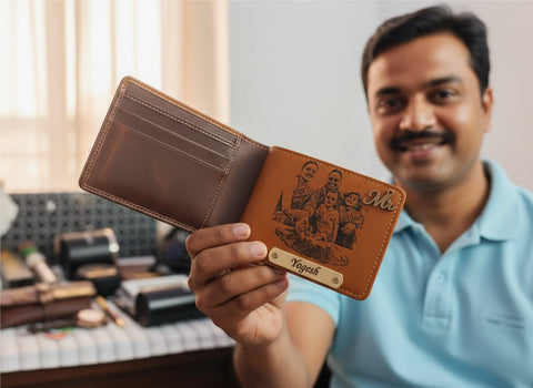 Personalized 15-in-1 Hamper for Him | Custom Sketch Wallet Gift