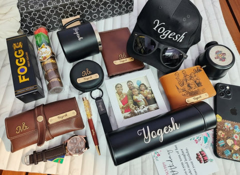 Personalized 15-in-1 Hamper for Him | Custom Sketch Wallet Gift