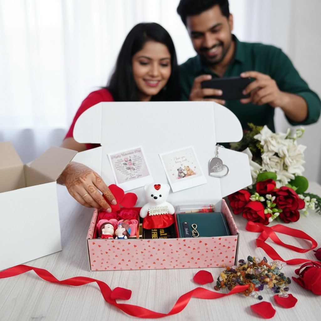Personalized Valentine's Day 8-Gift Combo Box for Couples | Free Shipping