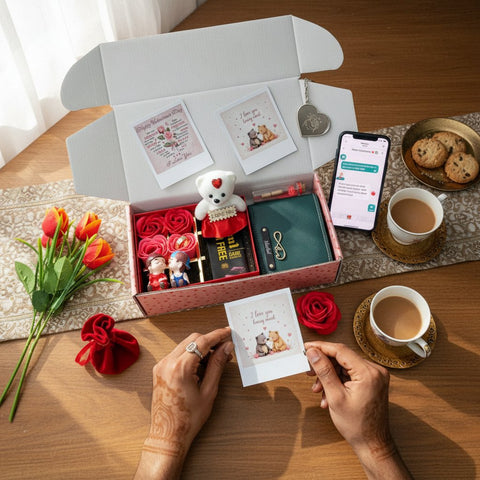 Personalized Valentine's Day 8-Gift Combo Box for Couples | Free Shipping