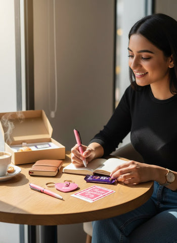 Personalized Valentine's Gift Combo: Pen, Keychain & Chocolate