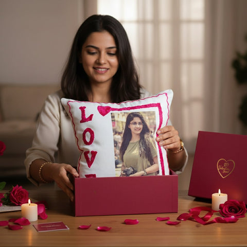 Custom Photo Pillow | Personalized Valentine's Day Gift