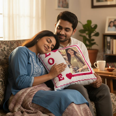 Custom Photo Pillow | Personalized Valentine's Day Gift