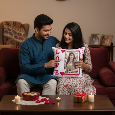 Custom Photo Pillow | Personalized Valentine's Day Gift