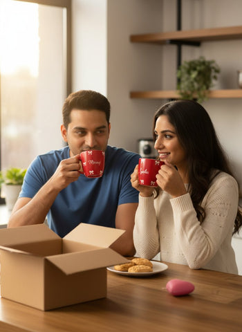 Personalized Couple Mugs: Custom Valentine's Day Gift (Non-Breakable)