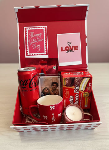 Valentine Combo 5.0: Personalized Mug & Sweet Treats Gift Box