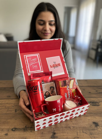 Valentine Combo 5.0: Personalized Mug & Sweet Treats Gift Box
