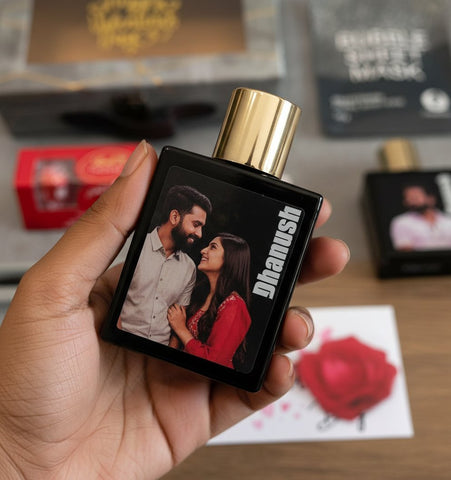 Personalized Valentine's Day Gift Box - Photo Perfume & Engraved Pen