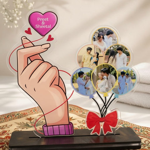 Personalized "Together Forever" Glow Tabletop - Custom Photo & Name Gift