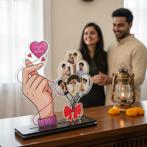 Personalized "Together Forever" Glow Tabletop - Custom Photo & Name Gift