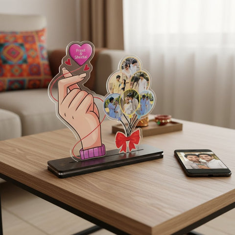 Personalized "Together Forever" Glow Tabletop - Custom Photo & Name Gift