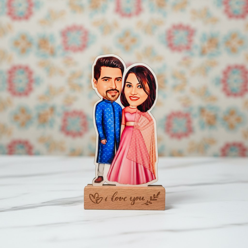 Custom Couple Caricature Tabletop | Personalized Gift for Love