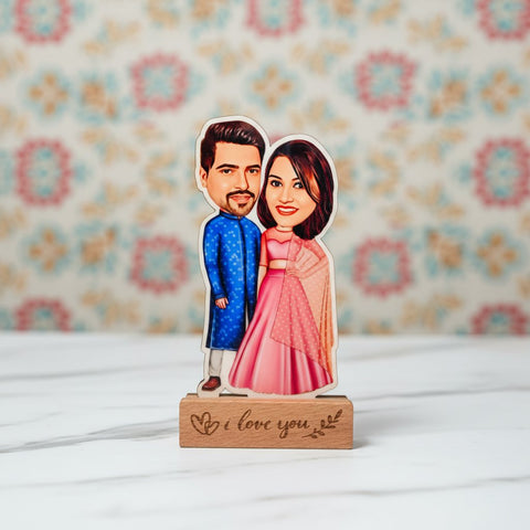 Custom Couple Caricature Tabletop | Personalized Gift for Love