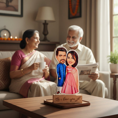 Custom Couple Caricature Tabletop | Personalized Gift for Love