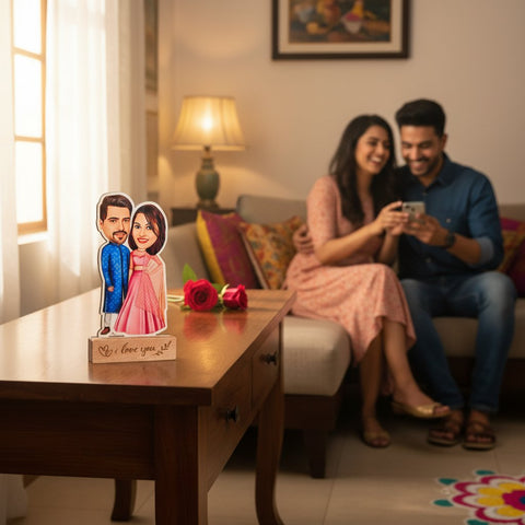 Custom Couple Caricature Tabletop | Personalized Gift for Love