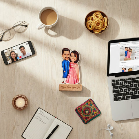 Custom Couple Caricature Tabletop | Personalized Gift for Love