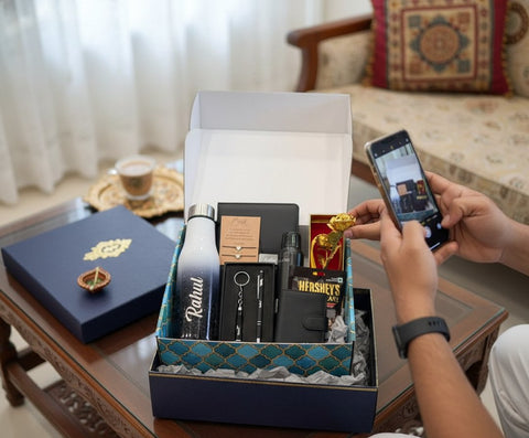 Personalized Valentine's Gift Combo for Him | Custom Name & Initials