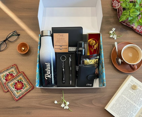 Personalized Valentine's Gift Combo for Him | Custom Name & Initials