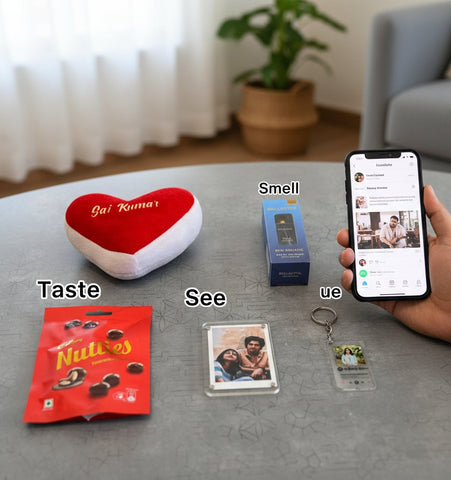 Personalized 5 Senses Valentine's Gift Box | Custom Combo 10.0