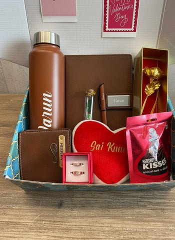Personalized Valentine's Day Gift Combo for Him & Her | Custom Gifts | chocolate
