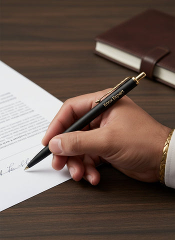 Personalized Parker Engraved Black Matte Ballpoint | Customized pen