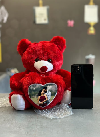 Customised Photo Teddy Bear | Gift for Her | Unique gift | Cute teddy bear for girls