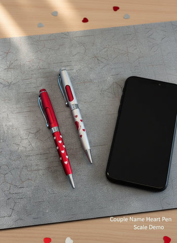 Personalized Couple Name Heart Pen - Valentine's Day Gift