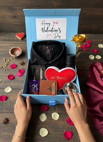 Personalized Valentines Day Gift  | 8 days gift for him | Shirt combo |  | Heart cushion | Gift for him