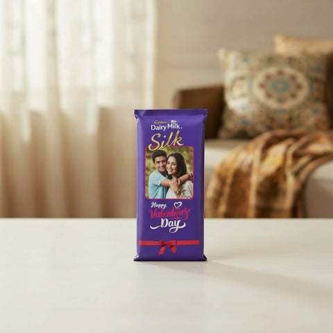 Personalized Cadbury Silk |  Chocolate  for Her | Chocolate Day gift | Photo Chocolate