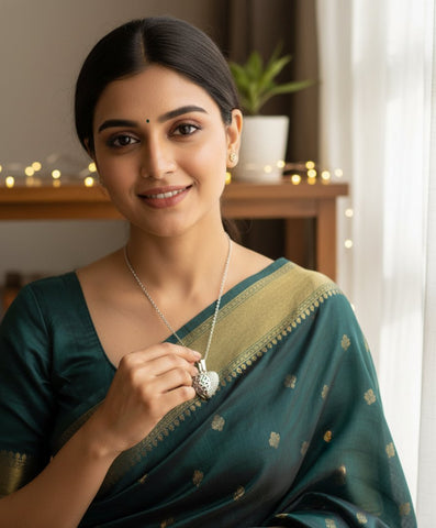 Personalized Heart Locket Necklace - Engraved Valentine's Gift