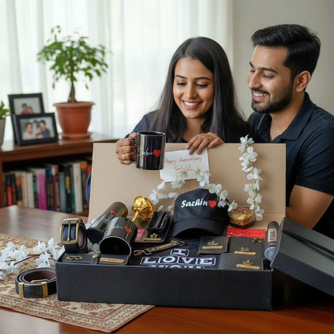 All Black Men's Hamper – Luxury Gift for Him | Premium Gift Set - Valentines day gifts