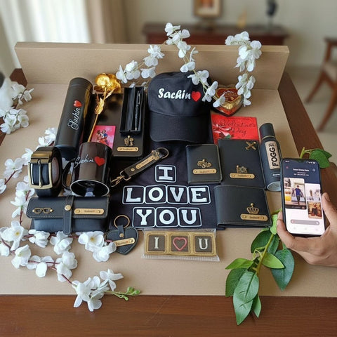 All Black Men's Hamper – Luxury Gift for Him | Premium Gift Set - Valentines day gifts
