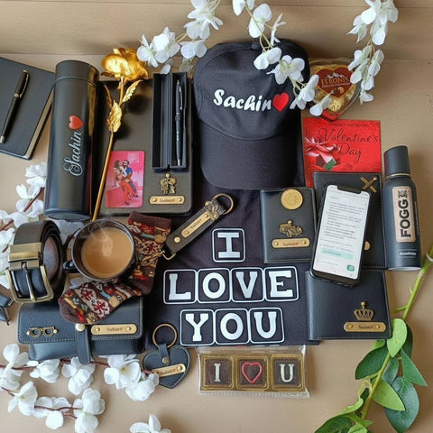 All Black Men's Hamper – Luxury Gift for Him | Premium Gift Set - Valentines day gifts