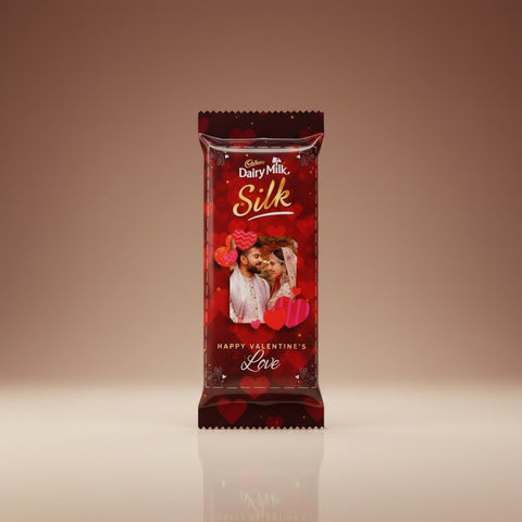 Personalized Cadbury Silk Chocolate Bar - Custom Photo & Message Gift