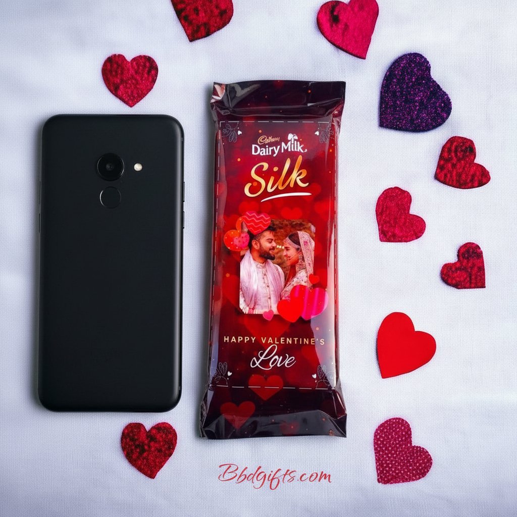 Personalized Cadbury Silk Chocolate Bar - Custom Photo & Message Gift