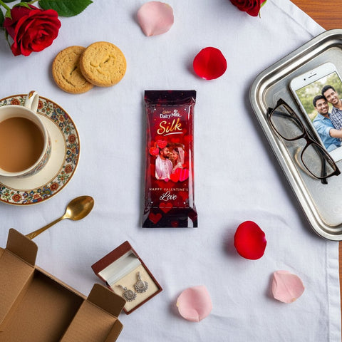 Personalized Cadbury Silk Chocolate Bar - Custom Photo & Message Gift