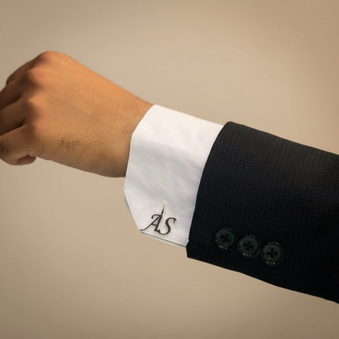 Personalized Initial Cufflinks - Custom Engraved Men's Gifts