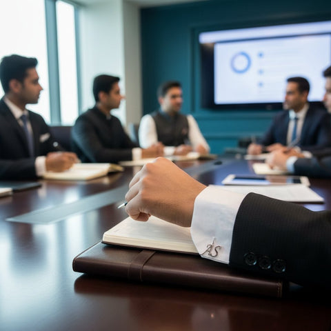 Personalized Initial Cufflinks - Custom Engraved Men's Gifts