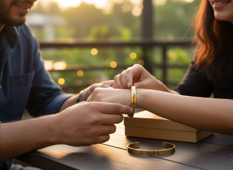 Personalized Classic Bracelet - Engraved Name  for Loved Ones