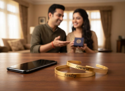 Personalized Classic Bracelet - Engraved Name  for Loved Ones