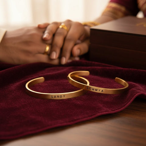 Personalized Classic Bracelet - Engraved Name  for Loved Ones