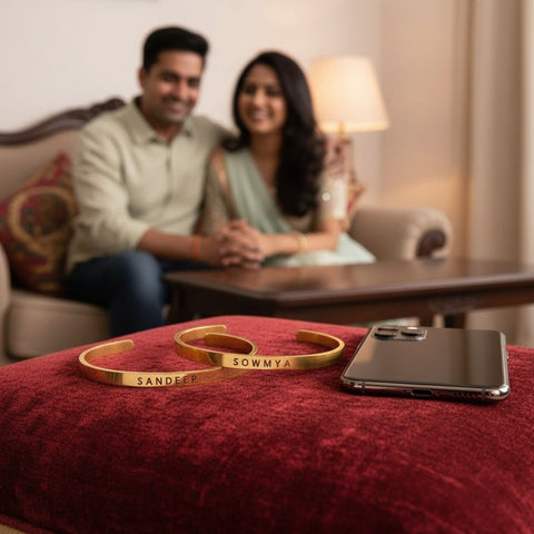 Personalized Classic Bracelet - Engraved Name  for Loved Ones