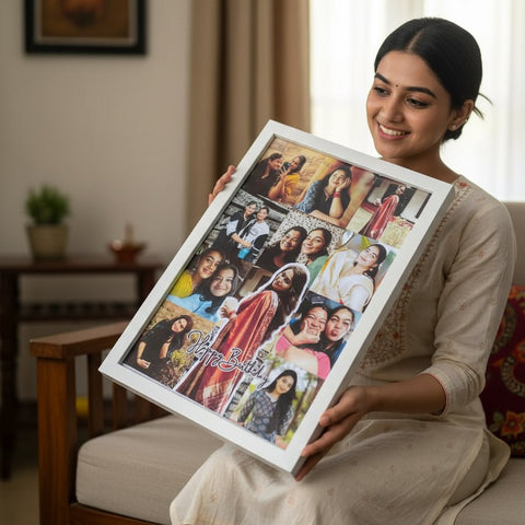 Personalized Birthday Photo Collage Frame | Custom Memory Gift