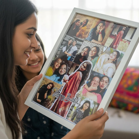 Personalized Birthday Photo Collage Frame | Custom Memory Gift
