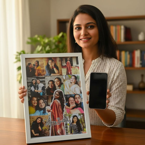 Personalized Birthday Photo Collage Frame | Custom Memory Gift